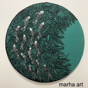 marha-art  obraz Rybičky štěstí, 87cm